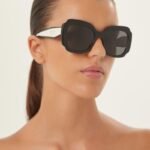 Prada butterfly black and white sunglasses - Lux Studios