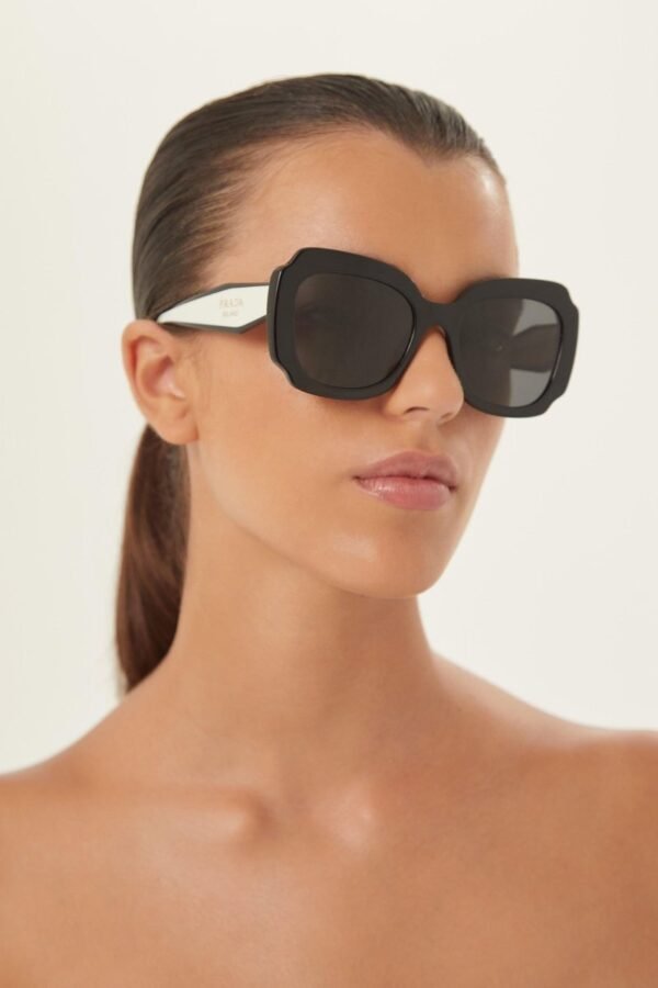 Prada butterfly black and white sunglasses - Lux Studios