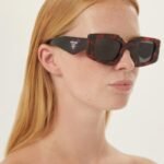 Prada colored havana geometrical sunglasses - Lux Studios