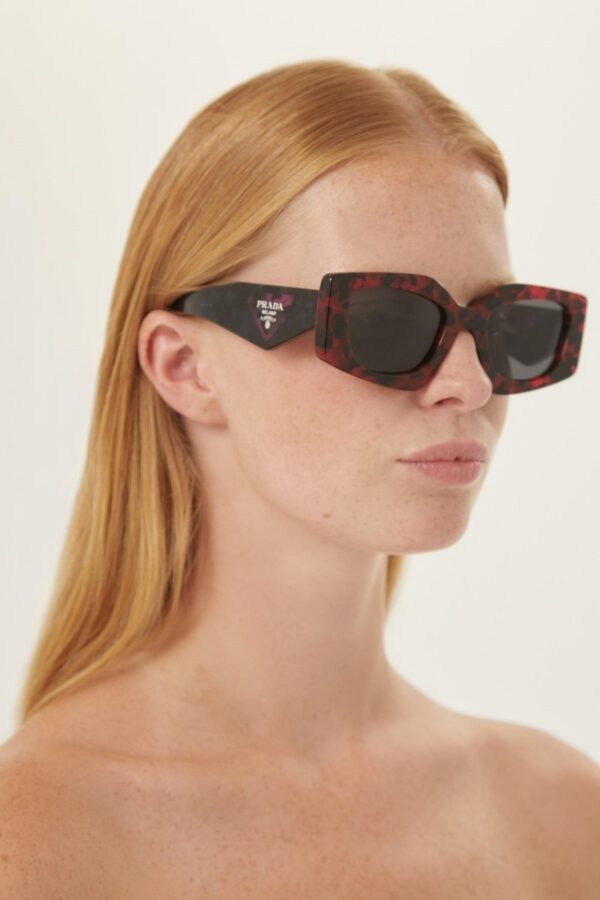 Prada colored havana geometrical sunglasses - Lux Studios