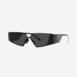 Prada flat top black sunglasses man Catwalk - Lux Studios