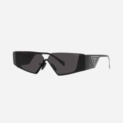 Prada flat top black sunglasses man Catwalk - Lux Studios