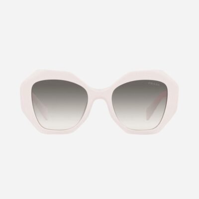 Prada hexagonal white sunglasses - Lux Studios