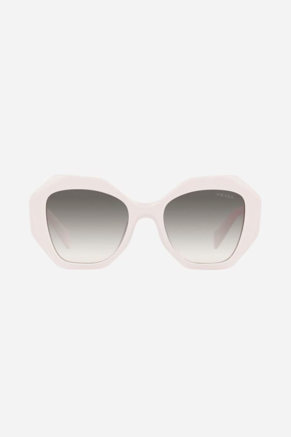 Prada hexagonal white sunglasses - Lux Studios