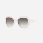 Prada hexagonal white sunglasses - Lux Studios