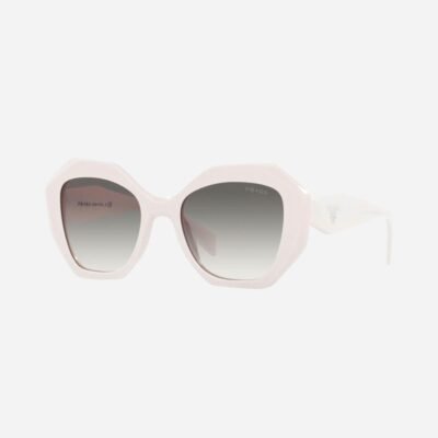 Prada hexagonal white sunglasses - Lux Studios