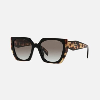 Prada oversized cat eye black and havana sunglasses - Lux Studios