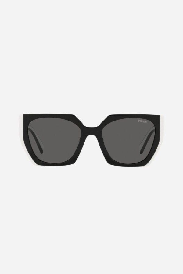 Prada oversized cat eye black and white sunglasses - Lux Studios