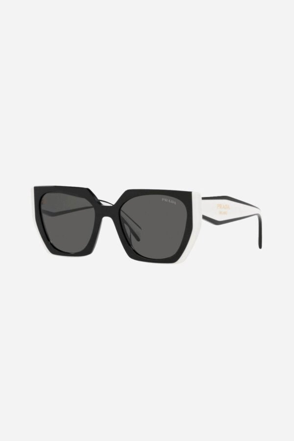 Prada oversized cat eye black and white sunglasses - Lux Studios