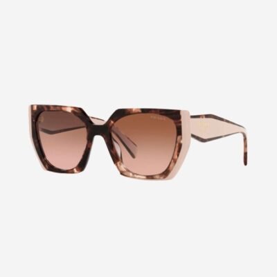 Prada oversized cat eye havana and ivory sunglasses - Lux Studios