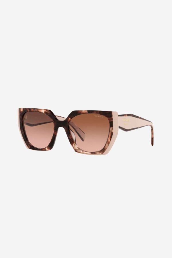 Prada oversized cat eye havana and ivory sunglasses - Lux Studios