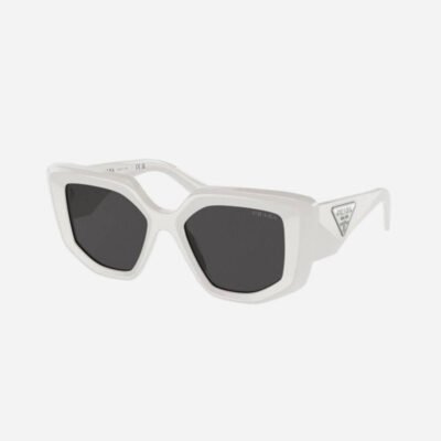 Prada PR14ZS white butterfly shape sunglasses - Lux Studios
