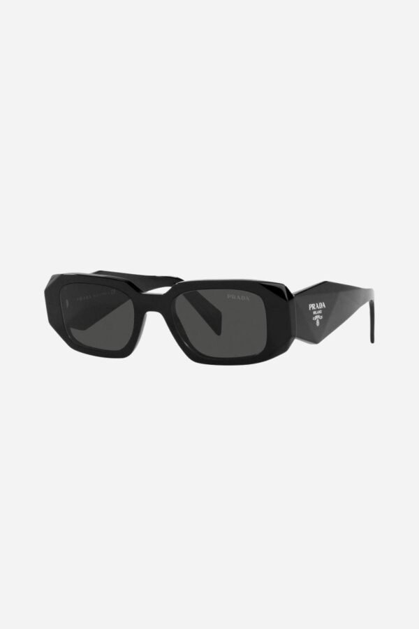 Prada PR17WS symbol black oval sunglasses - Lux Studios