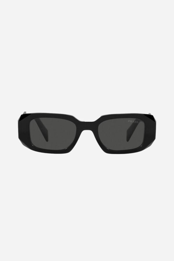 Prada PR17WS symbol black oval sunglasses - Lux Studios