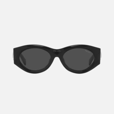 Prada PR20ZS black bold oval sunglasses - Lux Studios