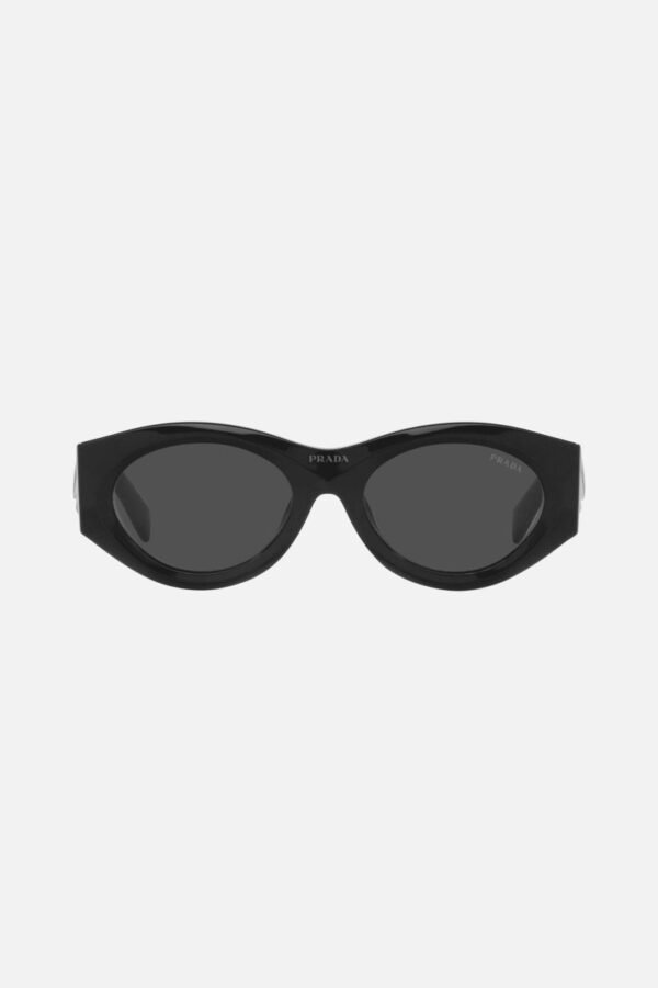 Prada PR20ZS black bold oval sunglasses - Lux Studios