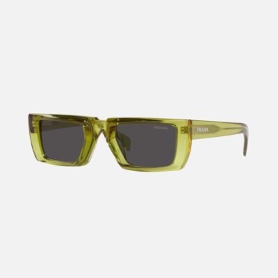 Prada runway squared lime sunglasses - Lux Studios