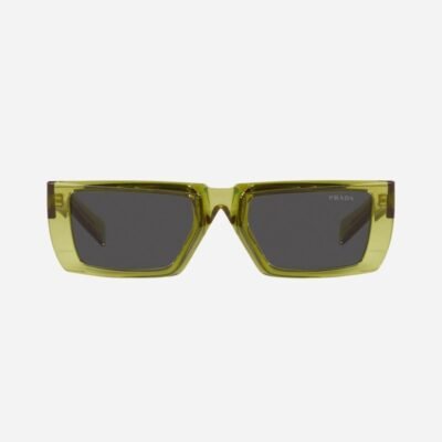 Prada runway squared lime sunglasses - Lux Studios