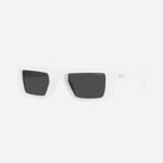 Prada runway squared white sunglasses - Lux Studios