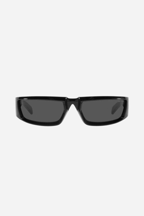 Prada runway wrap around black sunglasses - Lux Studios