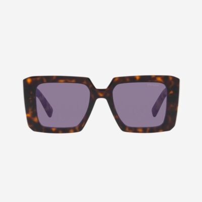 Prada squared colored havana sunglasses - Lux Studios