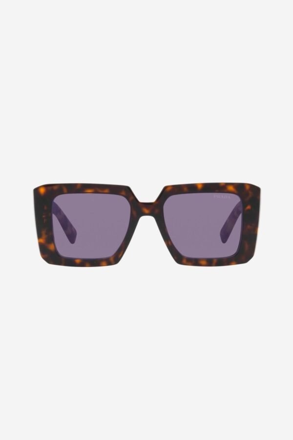 Prada squared colored havana sunglasses - Lux Studios