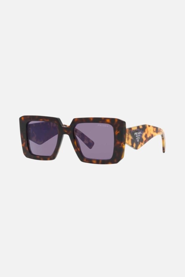 Prada squared colored havana sunglasses - Lux Studios