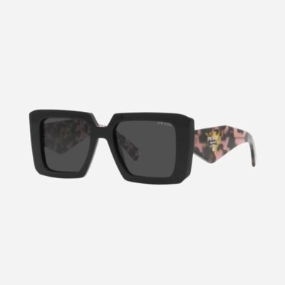 Prada squared sunglasses featuring the signature logo triangle - Lux Studios