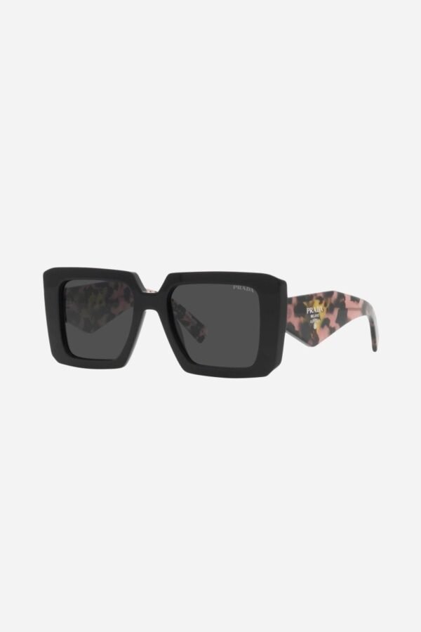Prada squared sunglasses featuring the signature logo triangle - Lux Studios