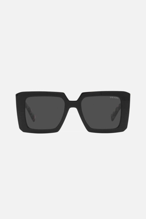 Prada squared sunglasses featuring the signature logo triangle - Lux Studios