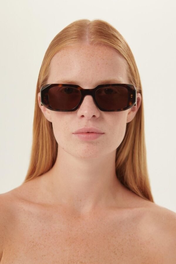 Prada symbol havana oval sunglasses - Lux Studios