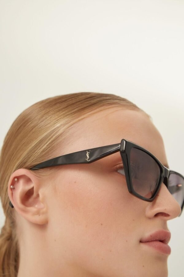 PRE ORDER Avail. 24th June -Saint Laurent black cat eye sunglasses - Lux Studios