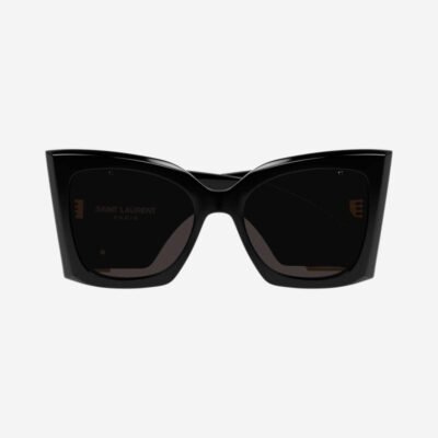 PRE ORDER Avail. July 23 -Saint Laurent blaze SL M119 cat-eye black sunglasses - Lux Studios