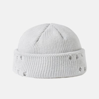 RIPPED BEANIE GRAY - Lux Studios