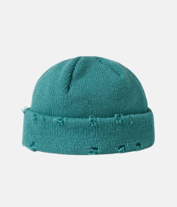 RIPPED BEANIE GREEN - Lux Studios