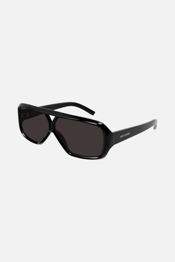 Saint Laurent acetate pilot black sunglasses - Lux Studios