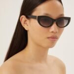 Saint Laurent almond black sunglasses - Lux Studios