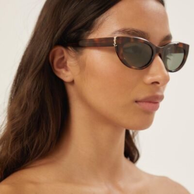 Saint Laurent almond havana sunglasses - Lux Studios