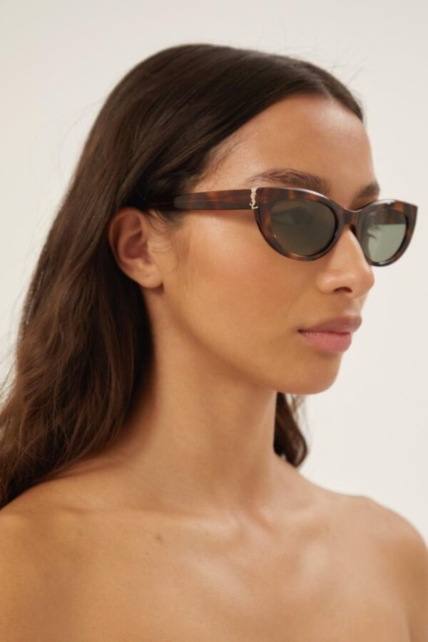 Saint Laurent almond havana sunglasses - Lux Studios