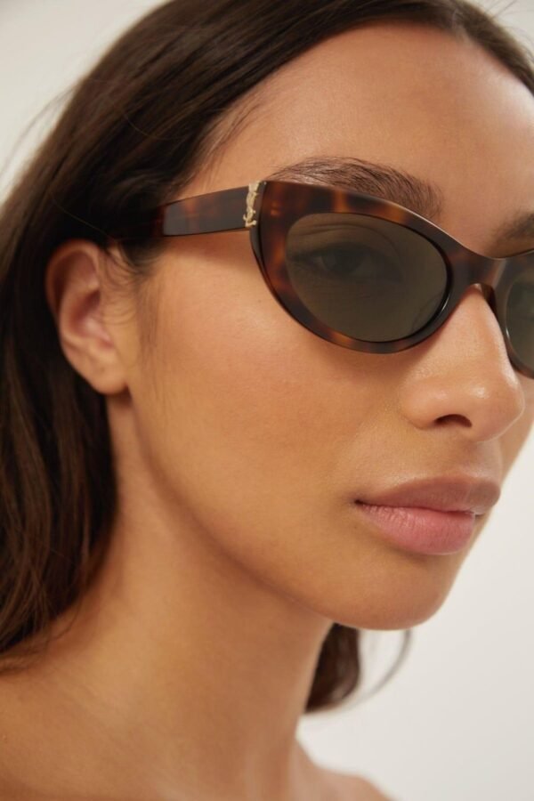 Saint Laurent almond havana sunglasses - Lux Studios