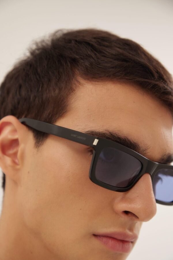 Saint Laurent angular black and blue UNISEX sunglasses - Lux Studios