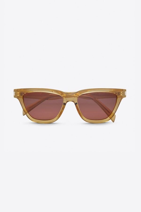Saint Laurent angular SULPICE cat-eye UNISEX sunglasses with yellow lenses - Lux Studios