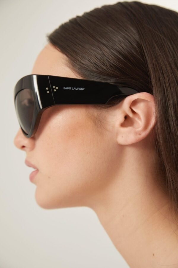 Saint Laurent bold black wrap around sunglasses - Lux Studios