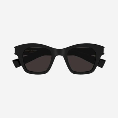 Saint Laurent bold cat-eye black sunglasses - Lux Studios