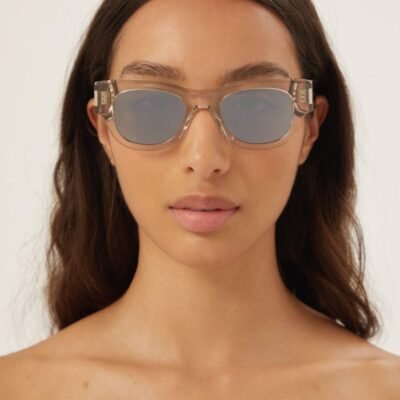 Saint Laurent bold oval crystal sunglasses - Lux Studios