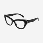 Saint Laurent cat eye angular black frame - Lux Studios