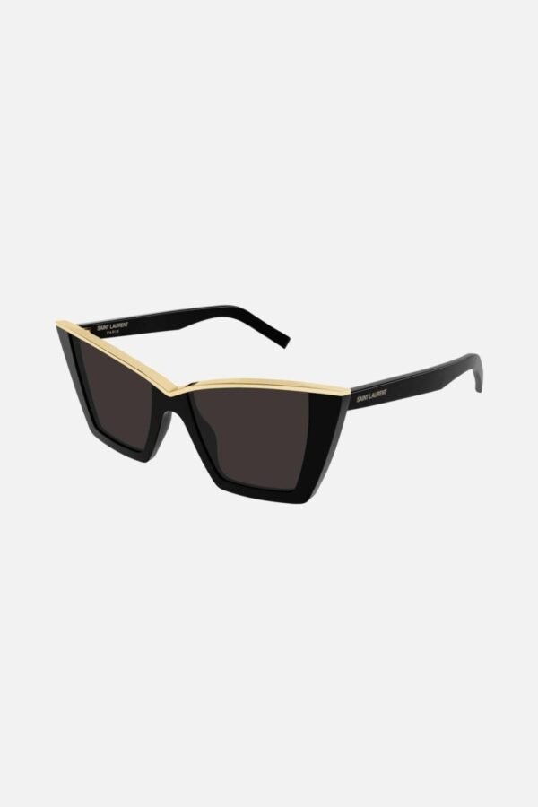 Saint Laurent cat eye black and gold sunglasses - Lux Studios