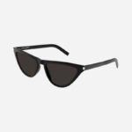 Saint Laurent cat eye black slim sunglasses - Lux Studios