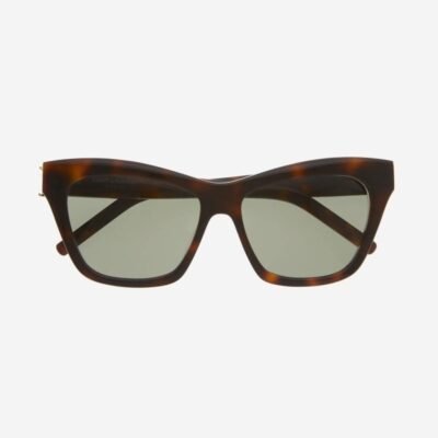 Saint Laurent cat-eye havana sunglasses featuring YSL logo - Lux Studios