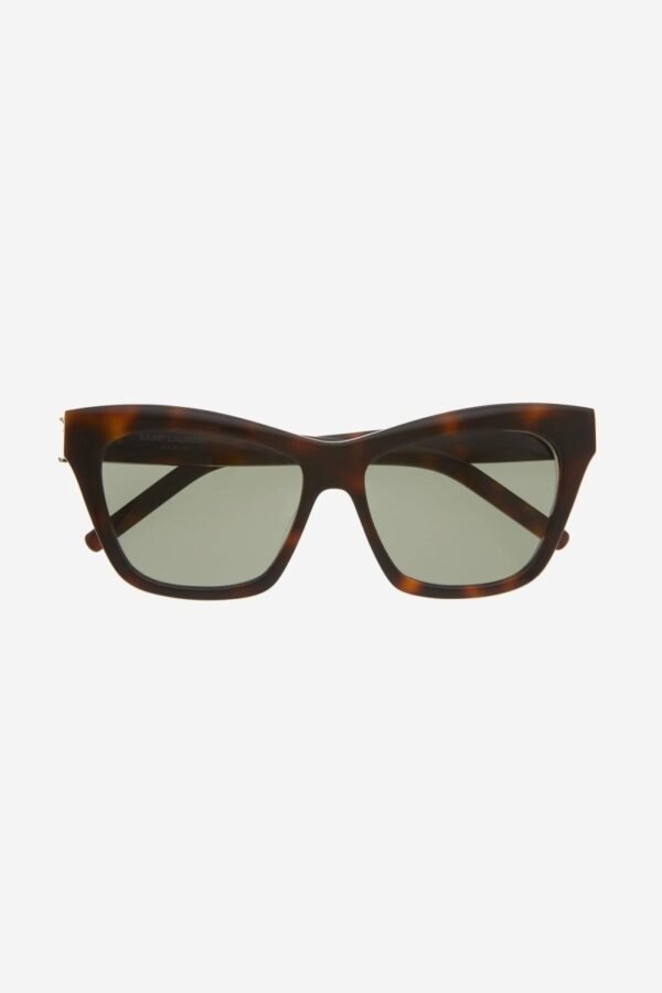 Saint Laurent cat-eye havana sunglasses featuring YSL logo - Lux Studios